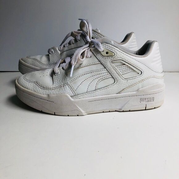PUMA SLIPSTREAM SNEAKER WOMEN'S WHITE SIZE 5.5 LACE UP - Picture 4 of 8